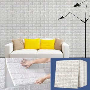 (5 komada) Samolepljiva tapeta sa motivom 3D cigle | BRICKSBY