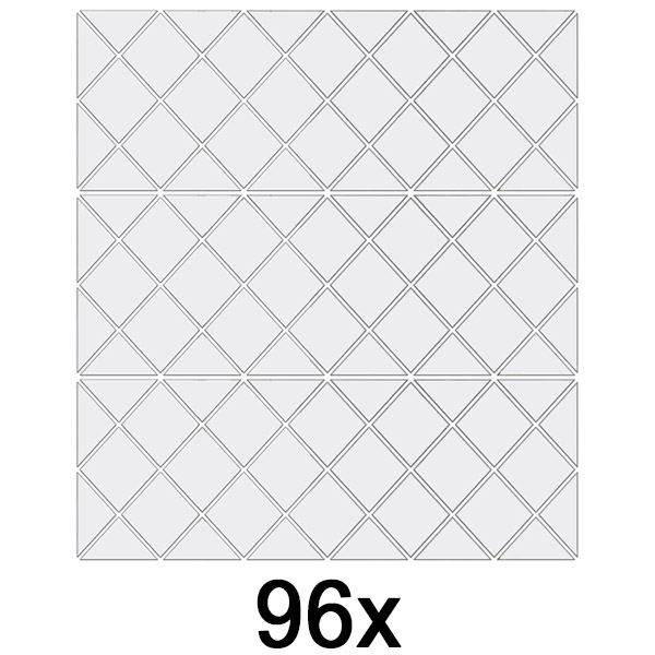 3x Zidne nalepnice ogledala (32 komada) | WALLGEM