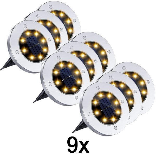 3x Solarne podne lampe za spoljašnju upotrebu (3 kom) | LUMIGARD