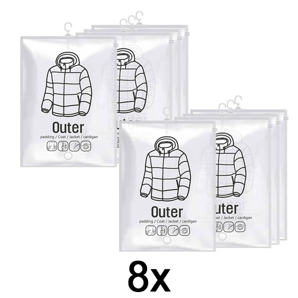 2x Viseće vakuumske kese za odlaganje – (4 kom) | VACUHANG